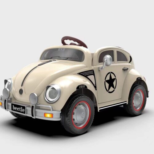 Kids Toy Car – Vintage Beetle Electric Ride-On Vehicle For Children