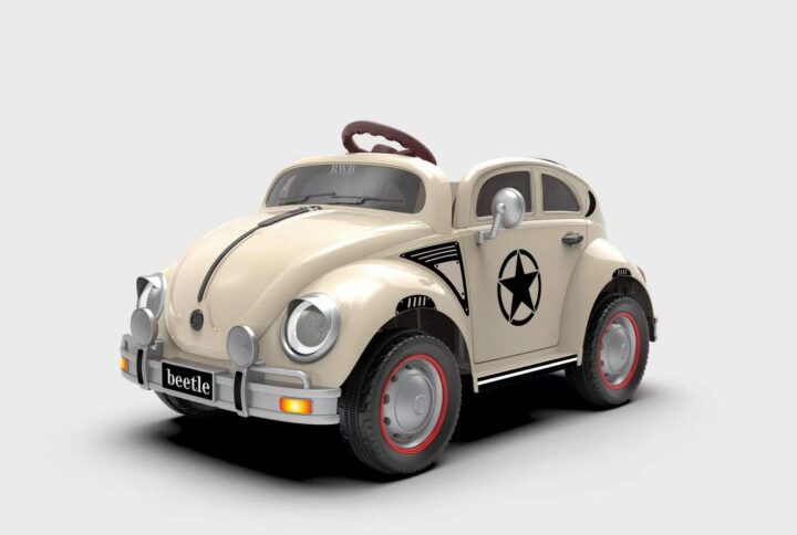 Kids Toy Car – Vintage Beetle Electric Ride-On Vehicle For Children